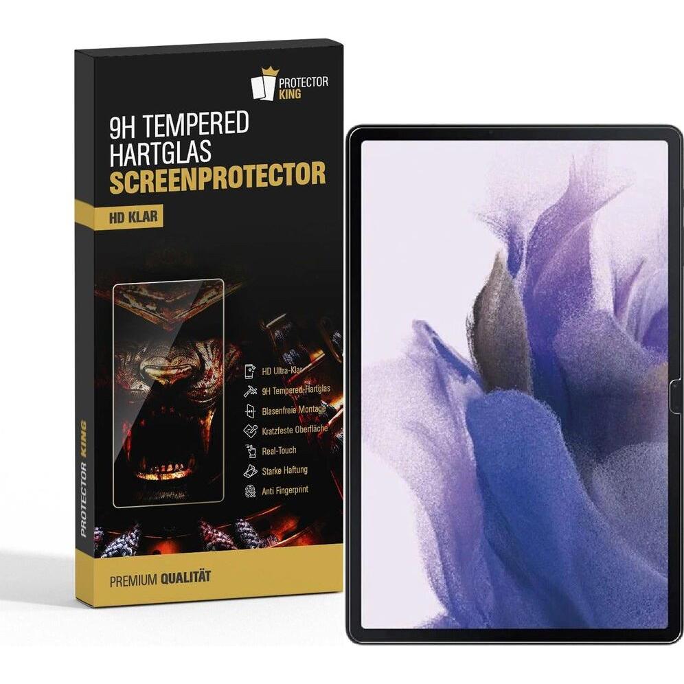 Protectorking 6x echtes Tempered 9H Panzerhartglas 3D KLAR (6 Stück, Galaxy Tab S7), Tablet Schutzfolie
