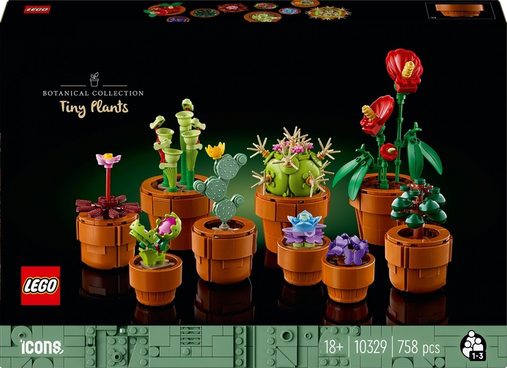 Produktbild LEGO (R) ICONS 10329 (4 Stück) Kleine Pflanzen (10329, LEGO Botanical)