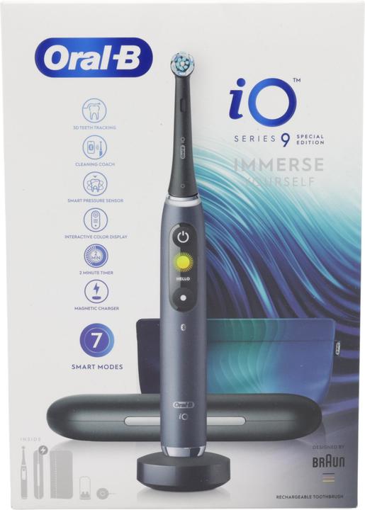 Actual product image Oral-B iO9 Black Special Edition melna - Elektriska zobu birste IO9BLACK.SPEC (8700216868563)