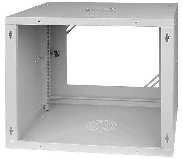 Actual product image Stalflex Rack Cabinet 19" 9U Glass Door Gray RC19-9U-450GG (9 RU, 19 inch rack)