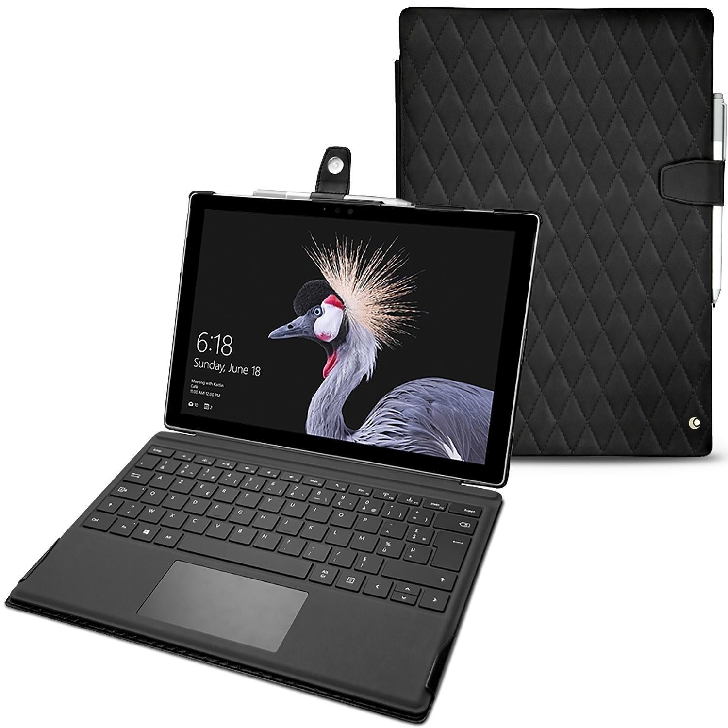 Noreve Lederschutzhülle (12.30", Microsoft), Notebooktasche, Schwarz