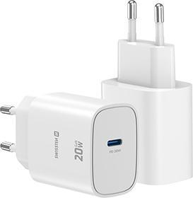 Produktbild Swissten Netzadapter EDGE GaN 20W, 1 Anschluss, 1x USB-C (20 W, 1 Port)