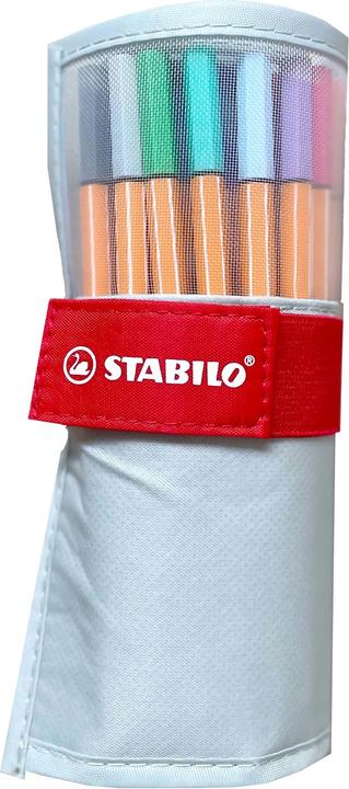 Produktbild STABILO Tintenfeinschreiber point 88 Rollerset Pastell (25x)