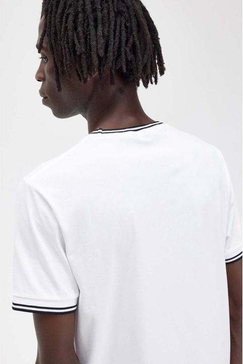 Actual product image Fred Perry Double stripe T-shirt (M)