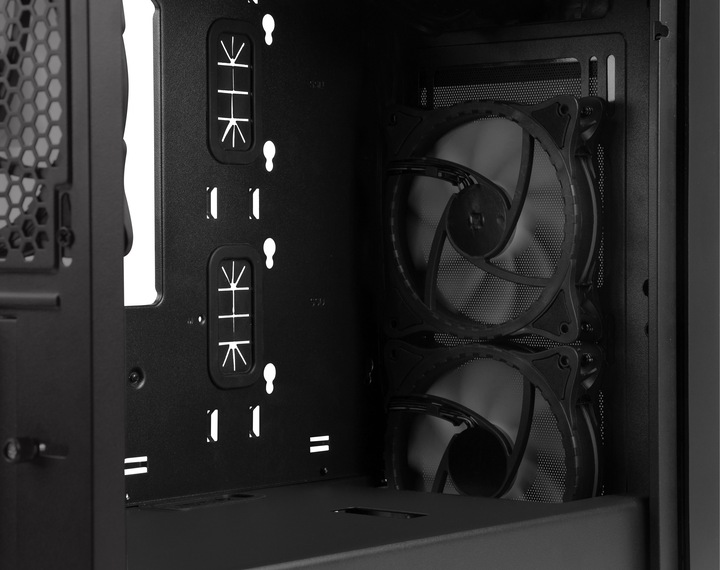 Actual product image Natec GENESIS Irid 353 ARGB - Micro Tower - PC - Acrylonitrile Butadiene Styrene (ABS) - S (ATX, Mini-ATX)