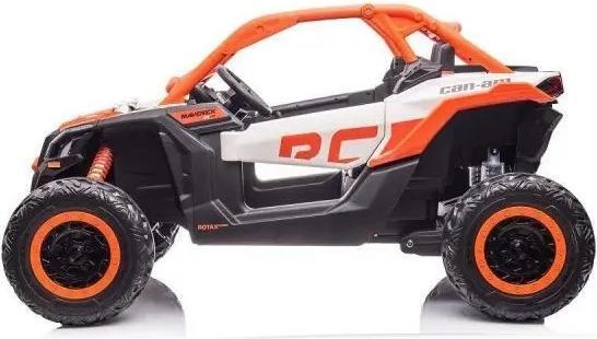 Actual product image Es-toys Kinderfahrzeug – Elektro Auto „Can Am RS Orange“ – 24V Akku, Allrad + 2 Sitzer + Ledersitz + (24 V)