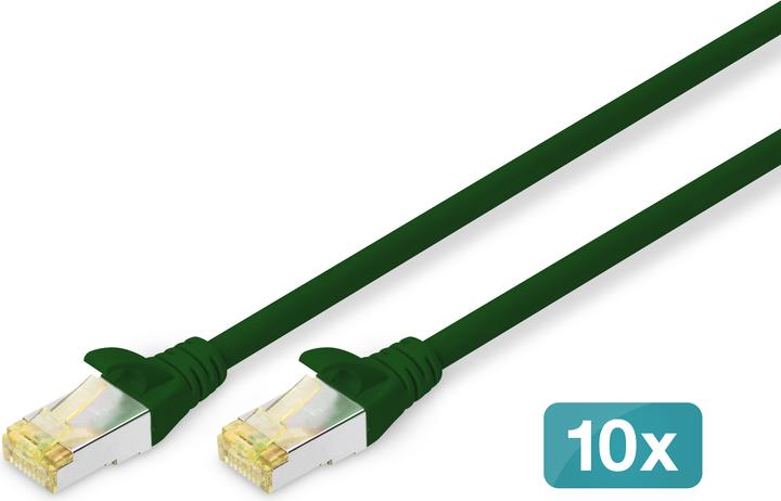 Produktbild Digitus CAT 6A S/FTP Patchkabel, 10 Stück (S/FTP, CAT6a, 3 m)