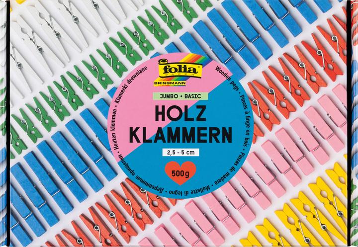 Produktbild Folia Holzklammern basic 500g