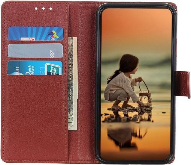 Actual product image MU Classic Litchi Leather Bookcover Series (Samsung Galaxy A14 5G, Samsung Galaxy A14)
