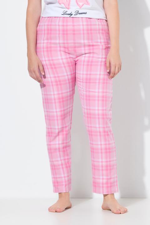 Produktbild Ulla Popken Pyjamahose, Karomuster, gerades Bein, Elastikbund (46, 48)
