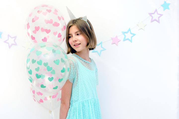 Produktbild Partydeco Luftballons 30 cm, Herzen, kristallklar (1 Pck (50 x)