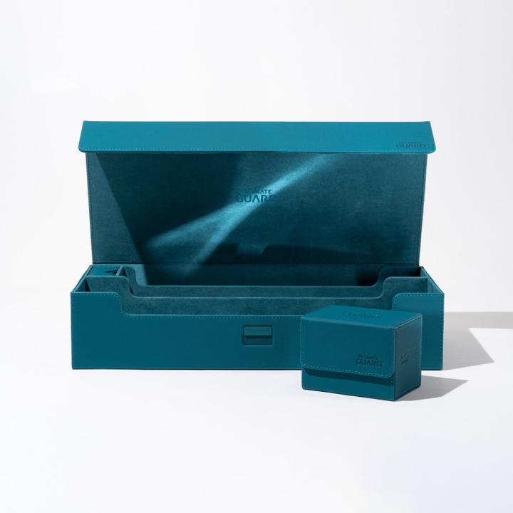 Actual product image Ultimate Guard Card Box XenoSkin Superhive 550+ Petrol Blue
