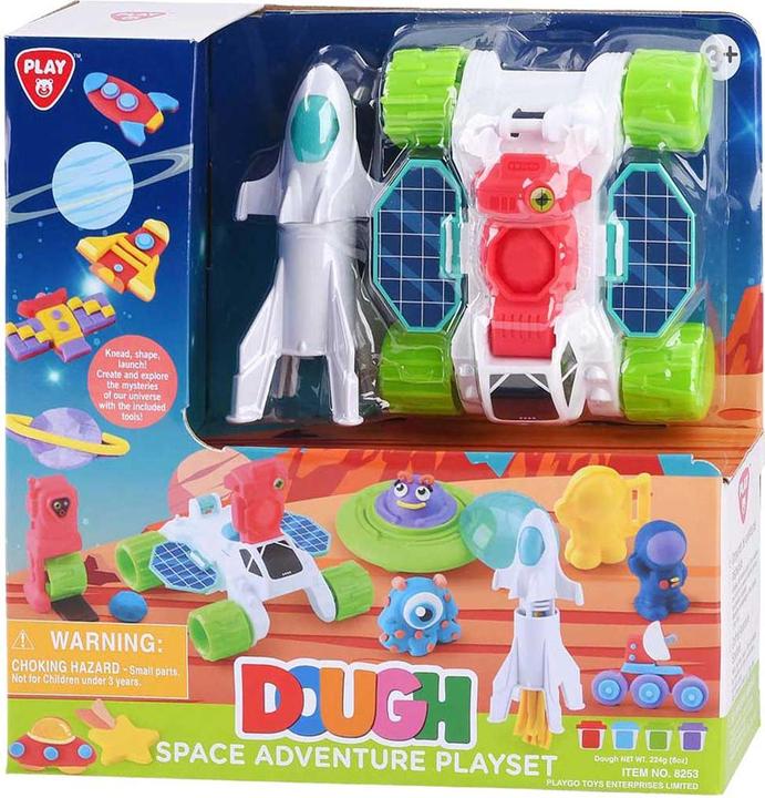 Image du produit PlayGo Weltraumabenteuer Ton-Set – 4 Tontöpfe