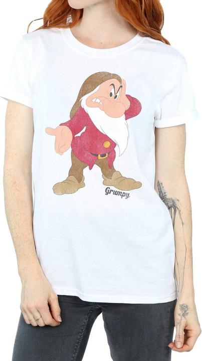 Actual product image Snow White Womens/Ladies Grumpy Cotton Boyfriend T-Shirt (S)
