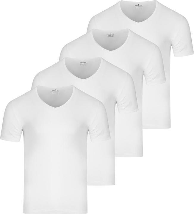 Produktbild Ragman 4er Pack Basic Unterhemd / Shirt Kurzarm (L)