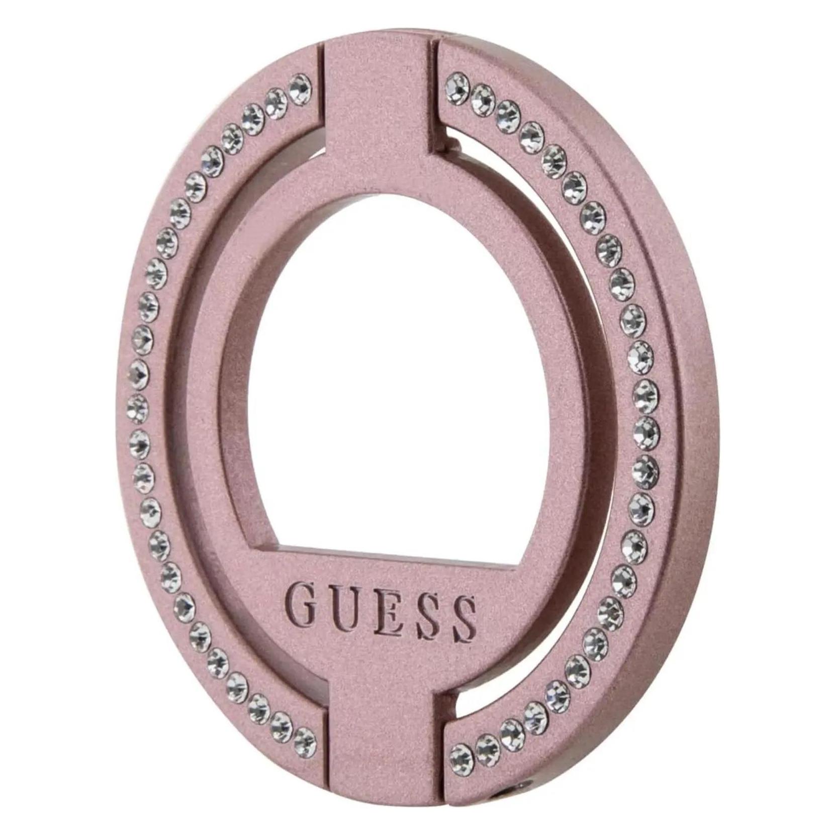 Guess Magsafe Ringstand With Rhinestones, Smartphone Halterung, Rosa