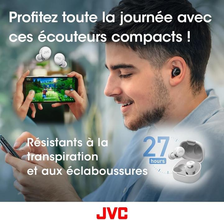Actual product image JVC HA-A30T2-B Compacts, stylish True Wireless earbuds with Noise Cancelling - White (HAA30T2WU) (ANC, 11 h, Wireless)