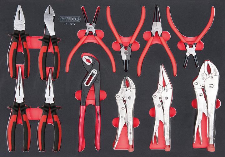 Actual product image KS Tools SCS pliers set, 12 parts, insert whole thrust surface