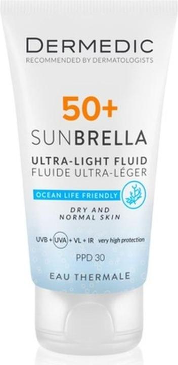 Immagine prodotto Dermedic Emulsione solare Sunbrella per pelli secche SPF 50+ 40 ml (Crema solare, SPF 50+, 40 ml)