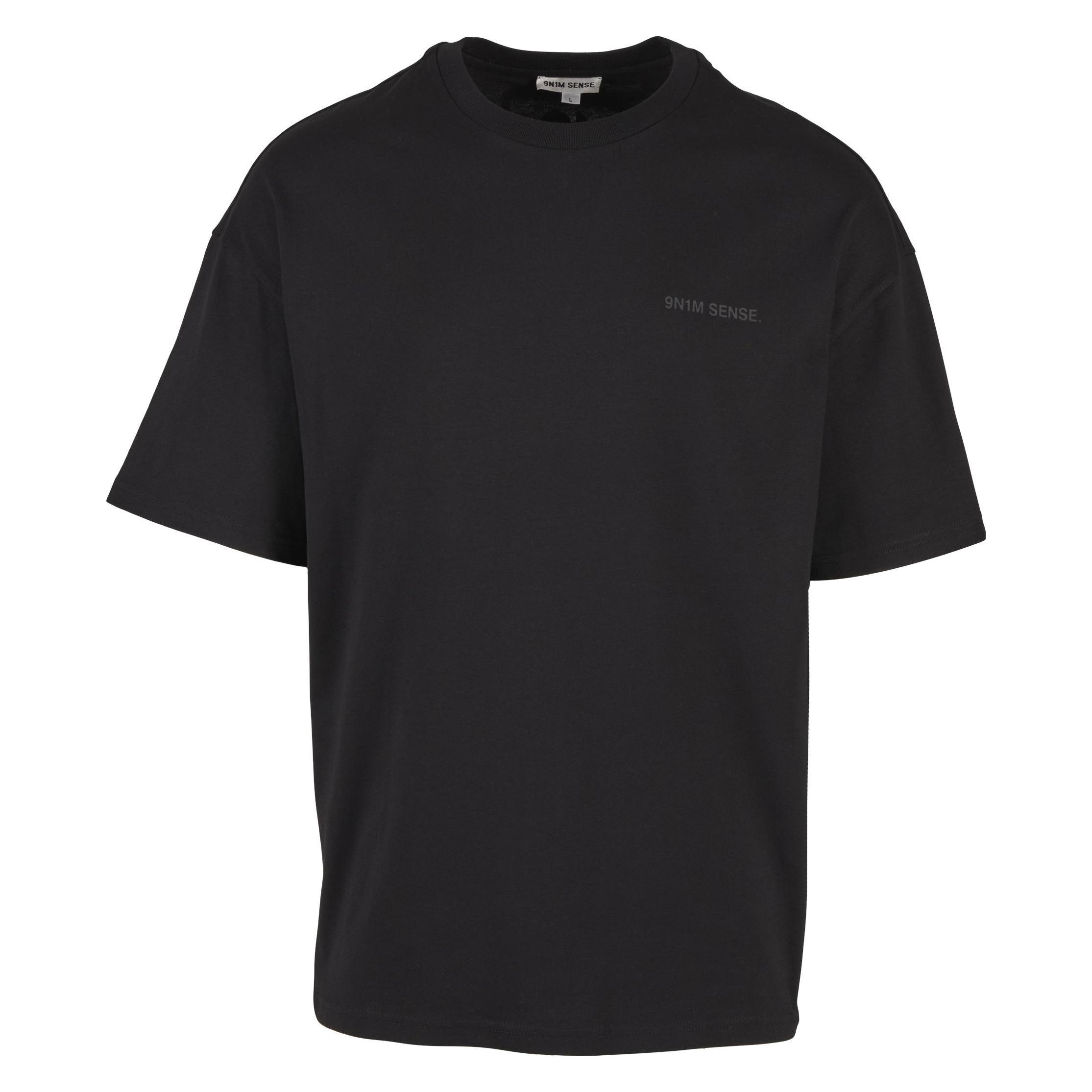 9N1M Sense, Herren, Shirts, Sense Barbed Wire T-Shirt, Schwarz, (M)