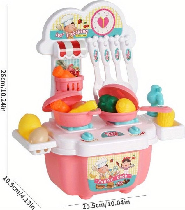 Actual product image Activity Board Children's playhouse, simulation kitchen toys, cookware, mini cookware set, children's kitchens