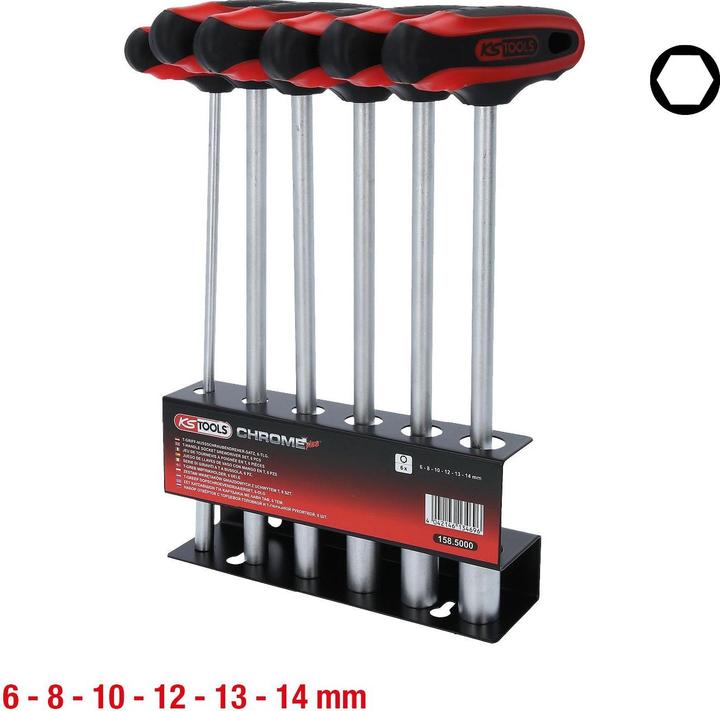 Image du produit KS Tools Jeu de tournevis à douille à poignée en T