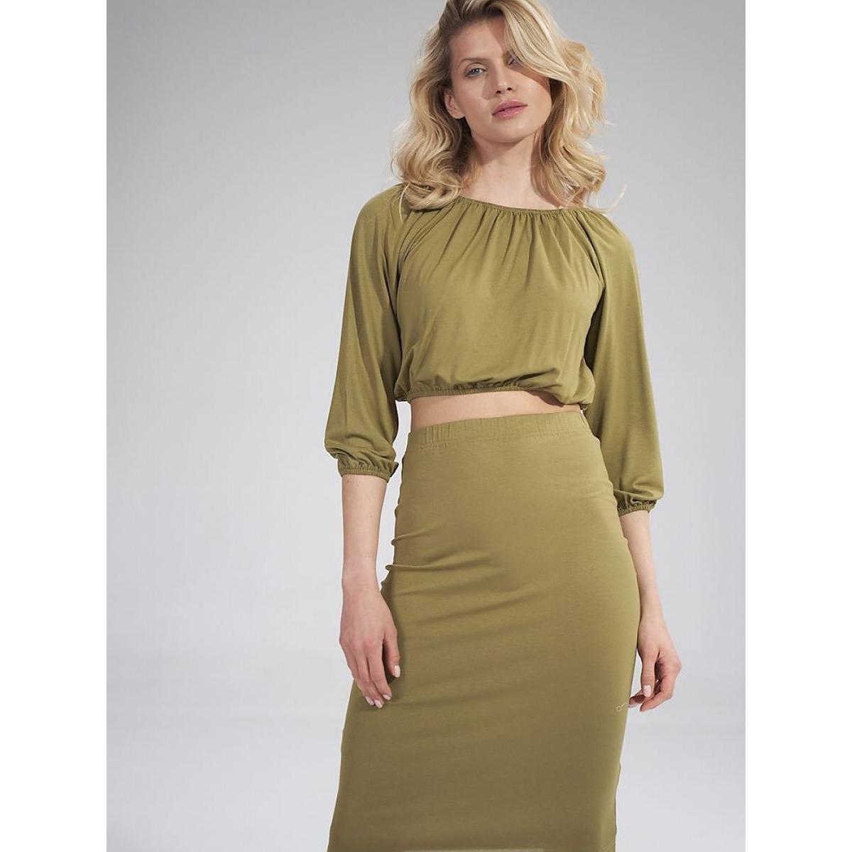 Figl, Damen, Bluse, Bluse, Grün, (M)