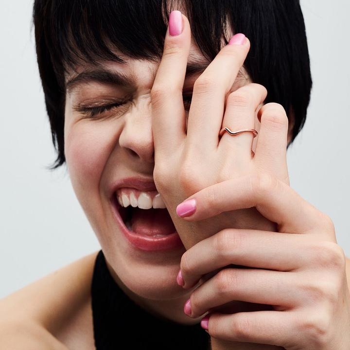 Produktbild Pandora Polierte Welle Ring (48, 925 Silber)