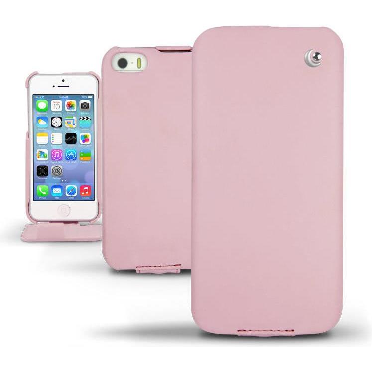 Noreve Lederschutzhülle vertikal (Apple iPhone 5s), Smartphone Hülle, Rosa