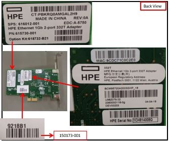 Produktbild HPE 615732-B21, 332T 1Gb 2-port Adapter (Ethernet)