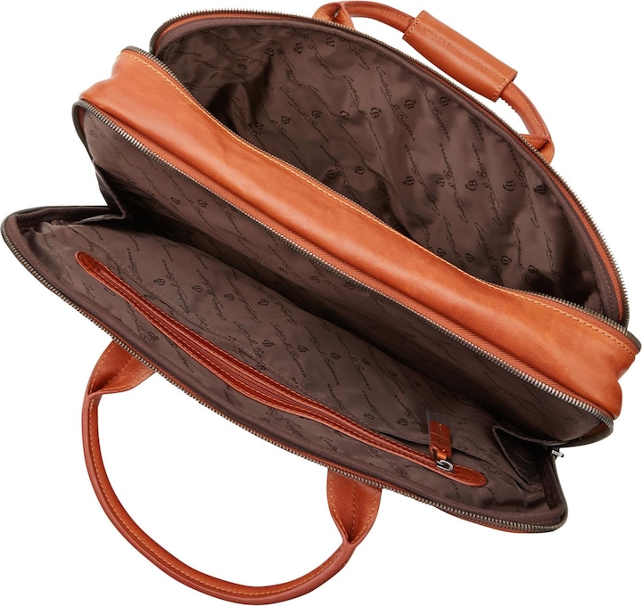 Actual product image Castelijn & Beerens & Beerens Firenze Laptoptas 17 Light Bruin 9474 (17.30")
