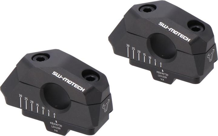Image du produit Sw Motech Déplacement variable du guidon 22 mm, noir
