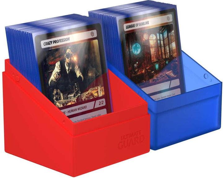 Actual product image Ultimate Guard Boulder Deck Case 100+ SYNERGY Blue/Red