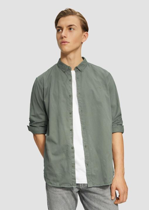 Immagine prodotto S.Oliver Hemd Regular Fit: Gewaschenes Twillhemd mit Logostickerei (L)