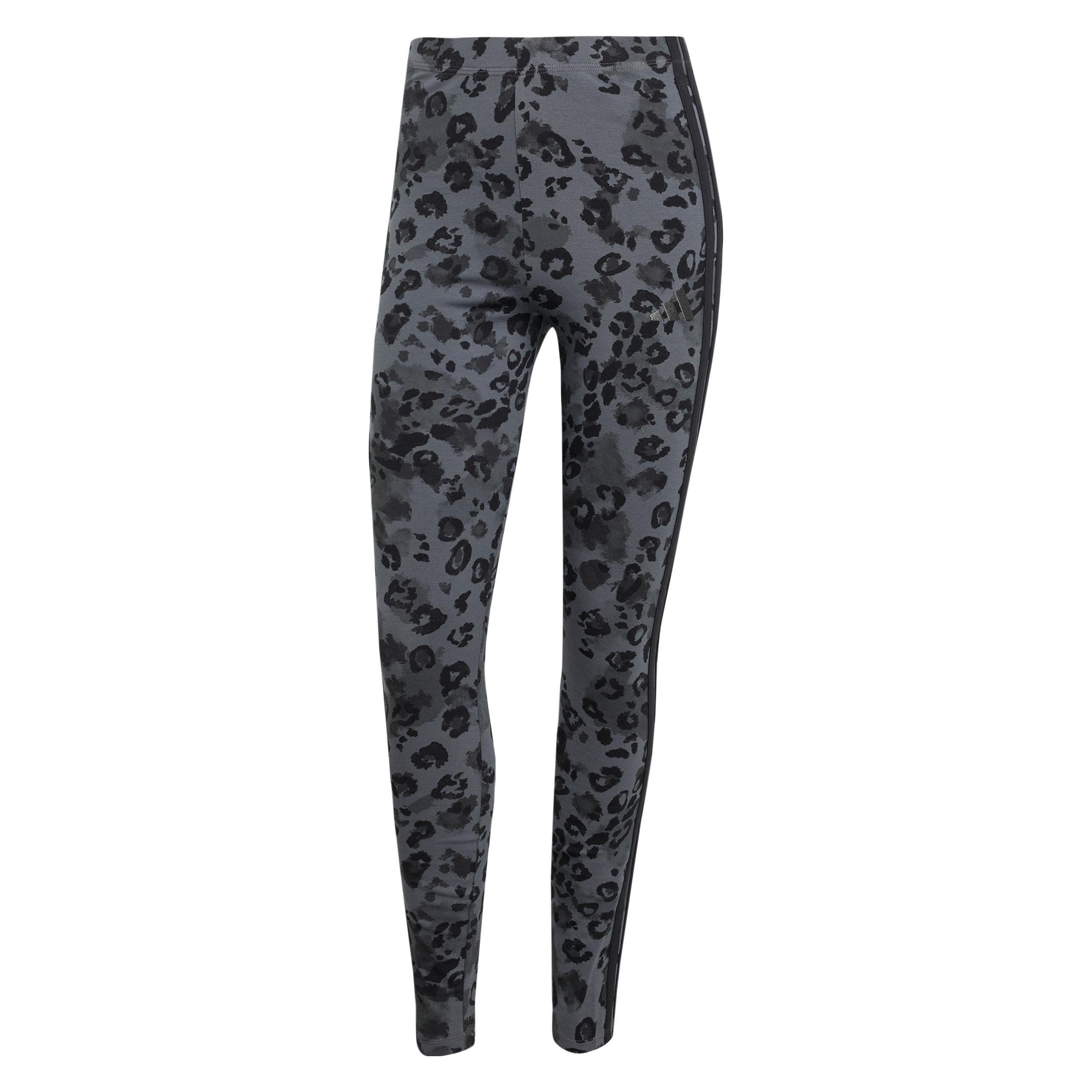 Adidas, Damen, Tights, Animal Print High Rise (L), Mehrfarbig