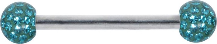 Image du produit Bijouteria Piercing poitrine (Acier chirurgical 316L, Résine époxy, Cristallin)