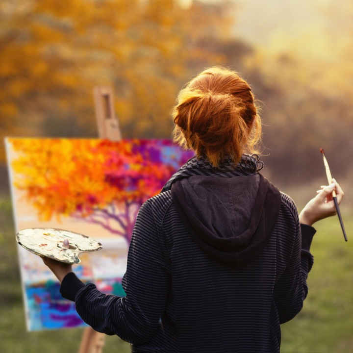 Actual product image Relaxdays Field easel