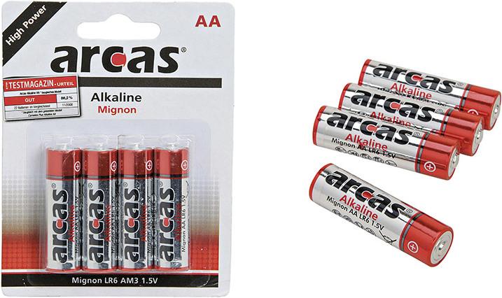 Image du produit Arcas 117 00406 - Pile jetable - AA - alcaline - 1,5 V - 4 pièce(s) - 2400 mAh (4 pcs, AA, 2400 mAh)