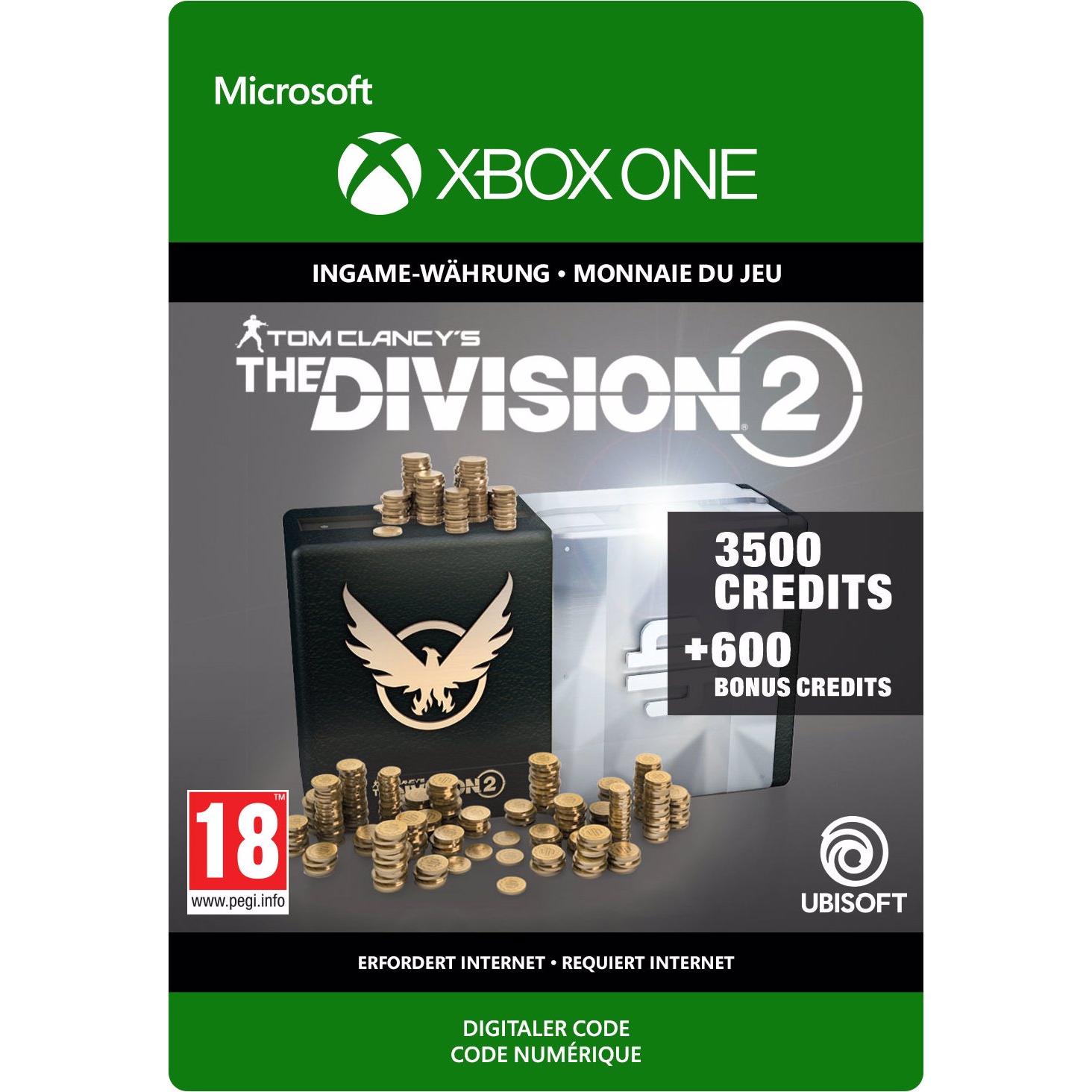 Microsoft Tom Clancy's The Division 2: 4100 Premium Credit Pack, Ingame Währung