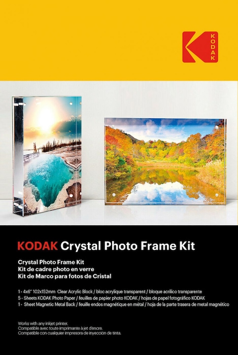 Actual product image Kodak Crystal Photo Frame Kit 5 Sheets (180 g/m², 5 x)