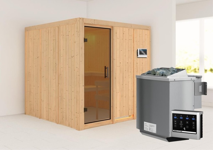 Actual product image Karibu Rodin without roof rim (9 KW Bio external control)