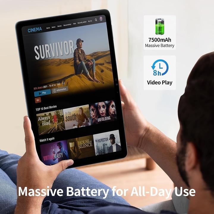 Actual product image Doogee T20S (Tablet 4G - 10.4", 128 GB, 8 GB RAM) Black (4G, 10.40", 128 GB, Black)