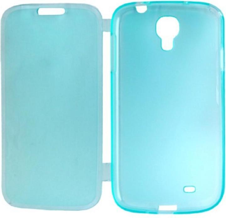 Produktbild König Design Handyhülle Flip Quer für Handy Samsung Galaxy S4 i9500 / i9505 / i9506 / GT i9515 Hellblau (Samsung Galaxy S4)