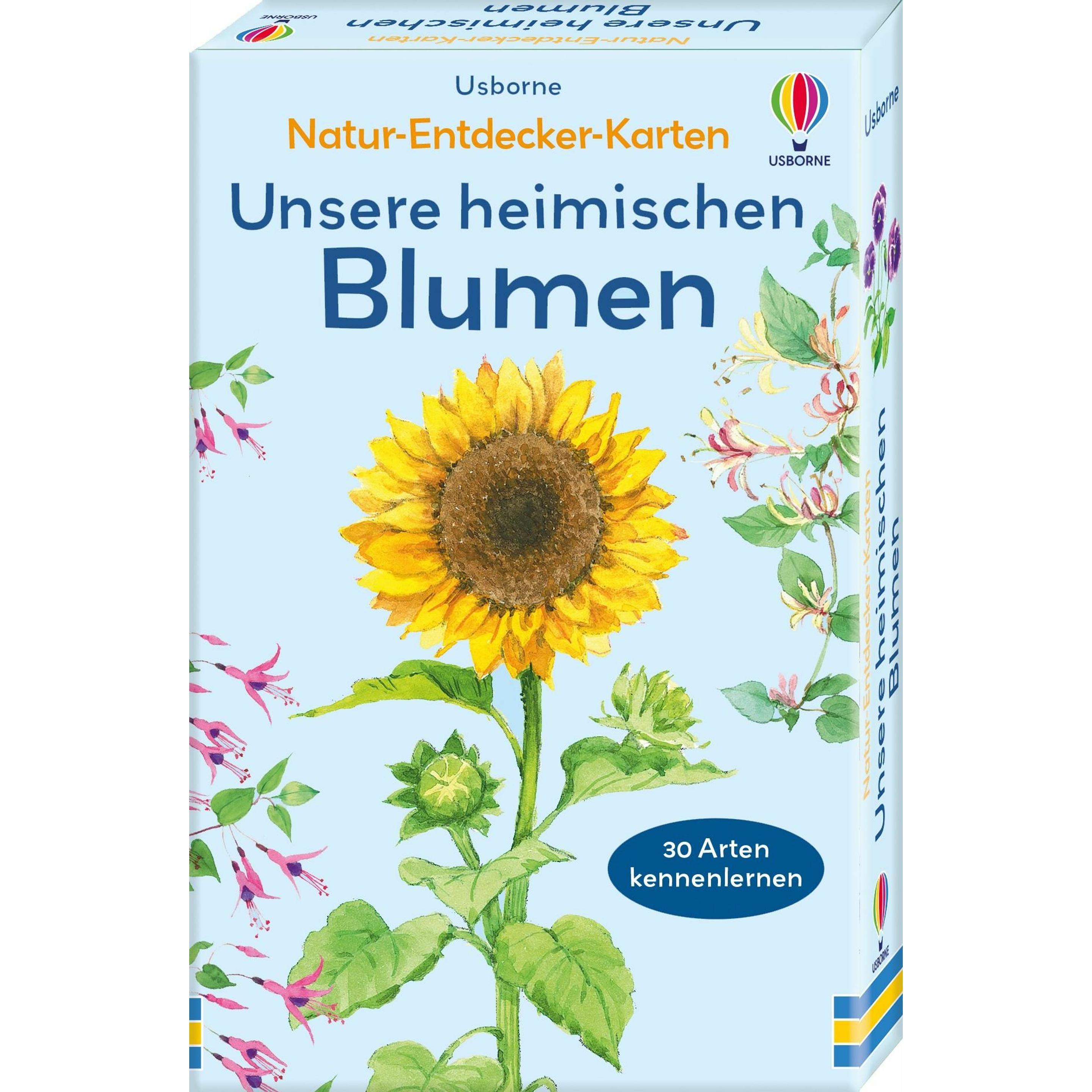 Usborne Publishing Natur-Entdecker-Karten: Unsere heimischen Blumen (Tedesco)