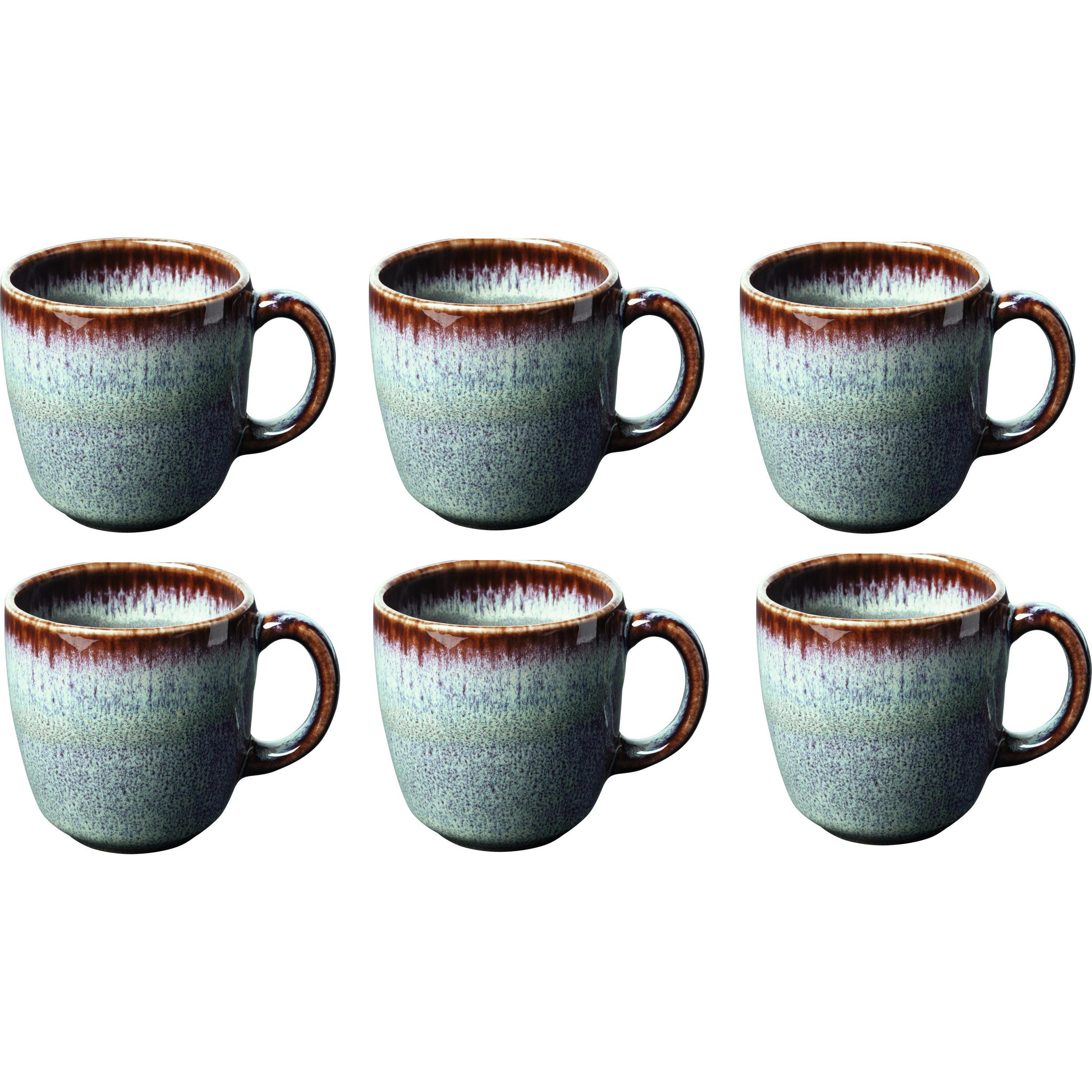 Villeroy & Boch, Tasse, Kaffeetasse Lave 190 ml, 6 Stück, Beige (190 ml, 6 x)