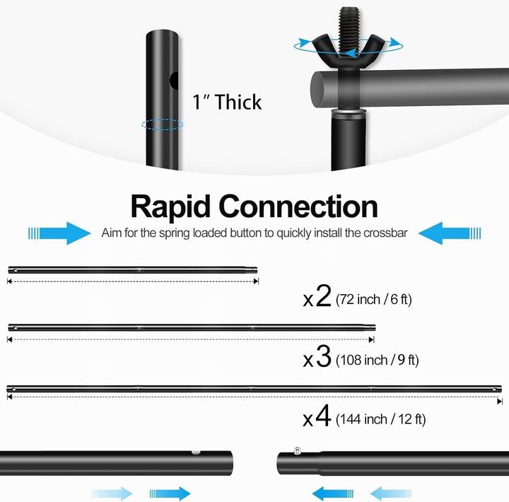 Produktbild Emart Foto Hintergrund Ständer Kit (360 cm, 300 cm)