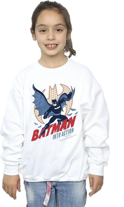 Actual product image Girls Batman Into Action Sweatshirt (128)