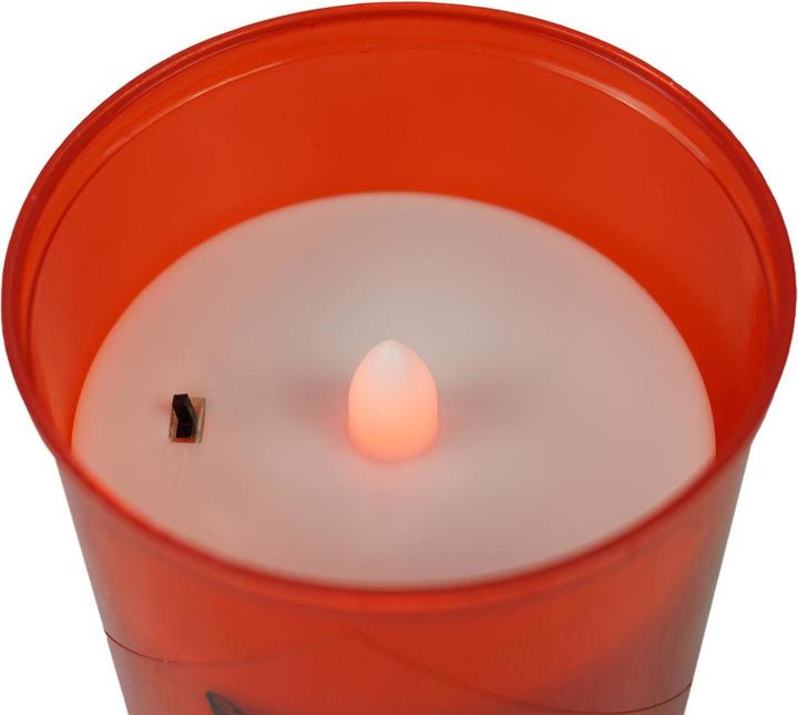 Produktbild Novaliv LED Grablicht rot Dauerbrenner Flackereffekt inkl. Batterien Grabkerzen Friedhofskerze Gedenkkerze (5 Stk.)