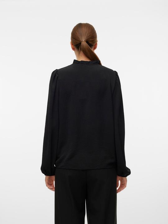 Produktbild Vero Moda Normal geschnitten V-Ausschnitt Elastische Bündchen Voluminöser Armschnitt Top Bluse (XS)