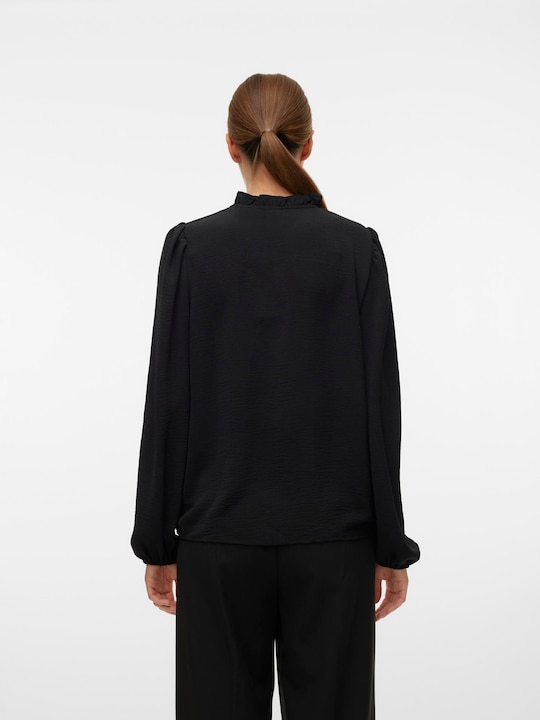 Actual product image Vero Moda Regular fit V-neckline Elasticated cuffs Voluminous sleeve cut Top Blouse (XS)